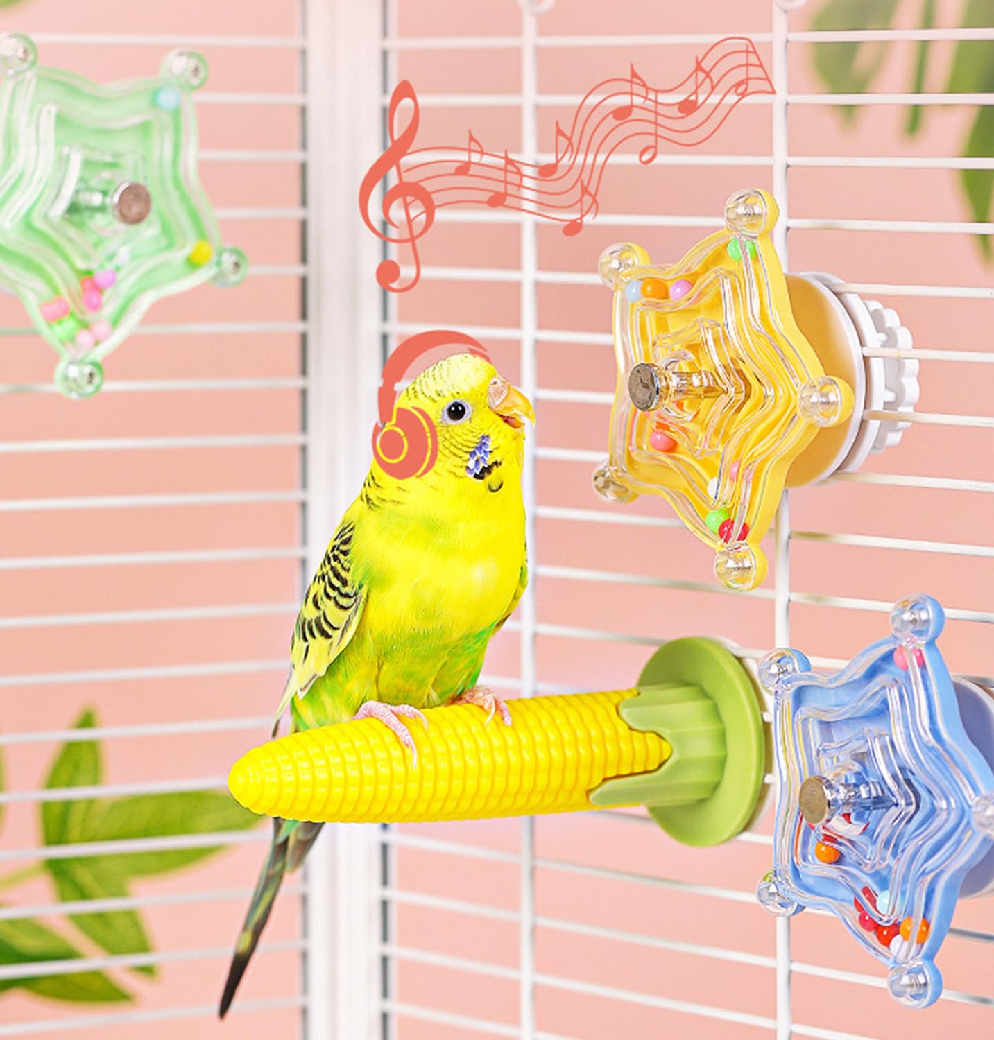 Amazon.co.jp: インコ おもちゃジャイロ 鳥おもちゃ 噛むおもちゃ 回転